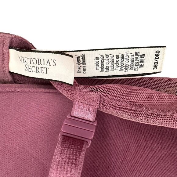 Victoria Secret Pink Lace Padded Sexy Floral Lingerie Bra - Picture 4 of 5